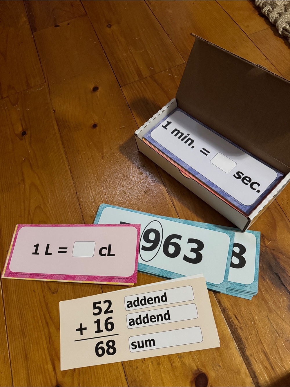 Abeka Arithmetic 3 concept cards. New in box